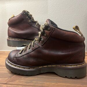 Vintage Dr Martens 8287 Leather Ankle Boots Mens Size 5 Made In England Brown